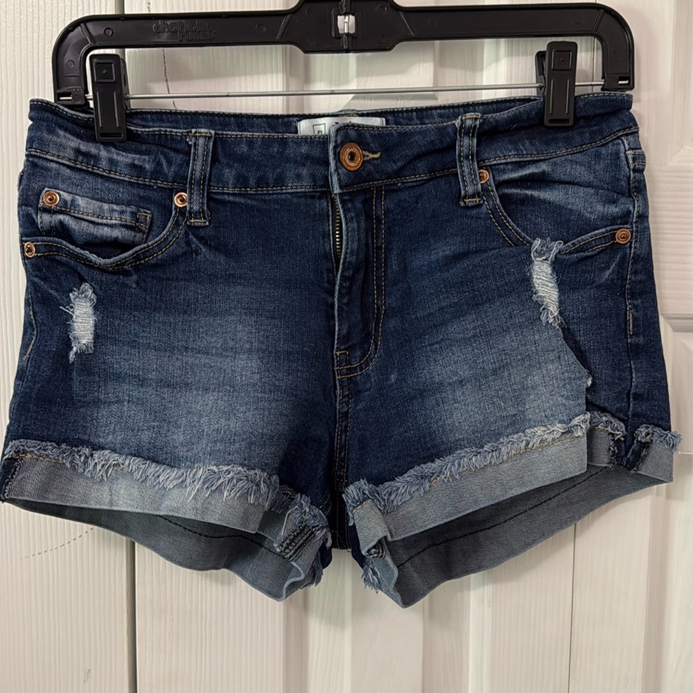 Distressed Jean shorts